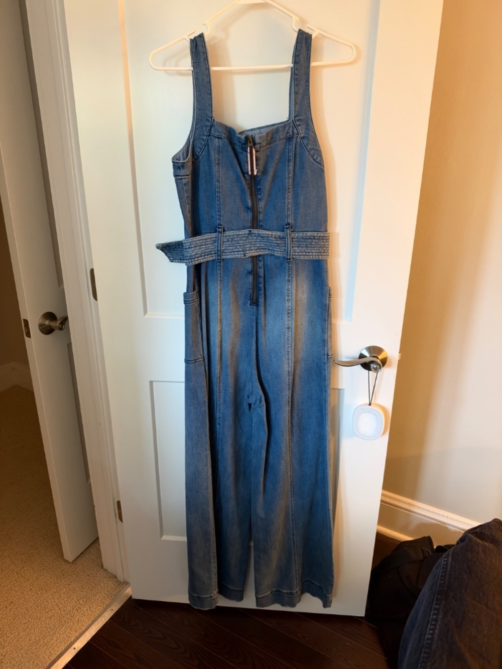 Pilcro Denim Jumpsuit with a Ring Belt - Picture 4 of 4